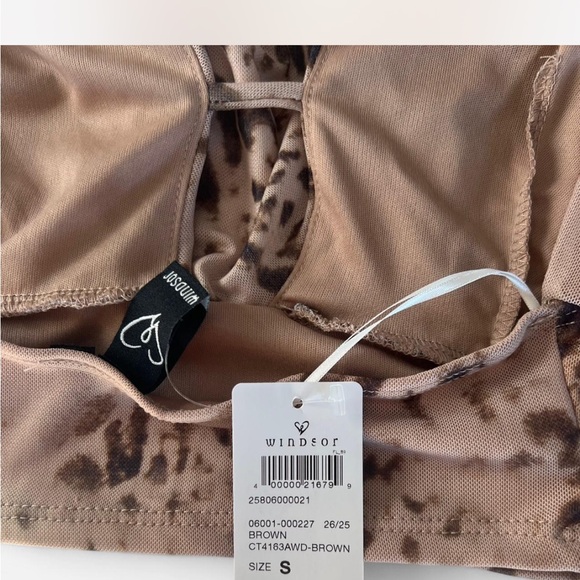 Windsor Brown Leopard Print Top - Picture 2 of 2